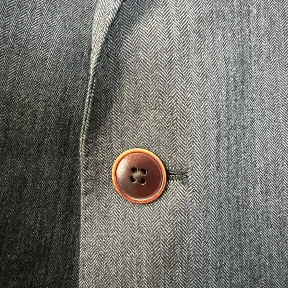 Charles Tyrwhitt Mens Blazer Sport Coat suit jacket Gray 48R office business - Picture 4 of 6